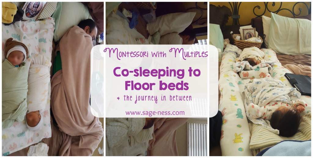 Co-sleeping with twins during the new born months