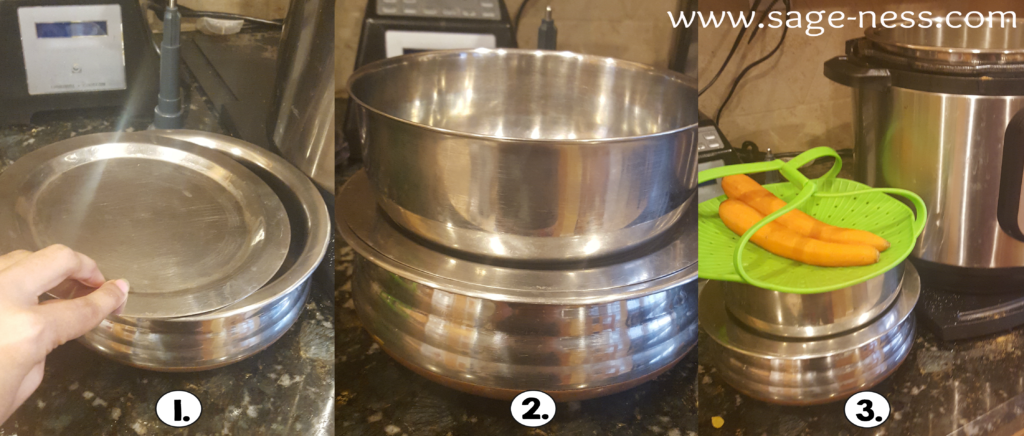 Instant Pot - cooking using the pot in pot method