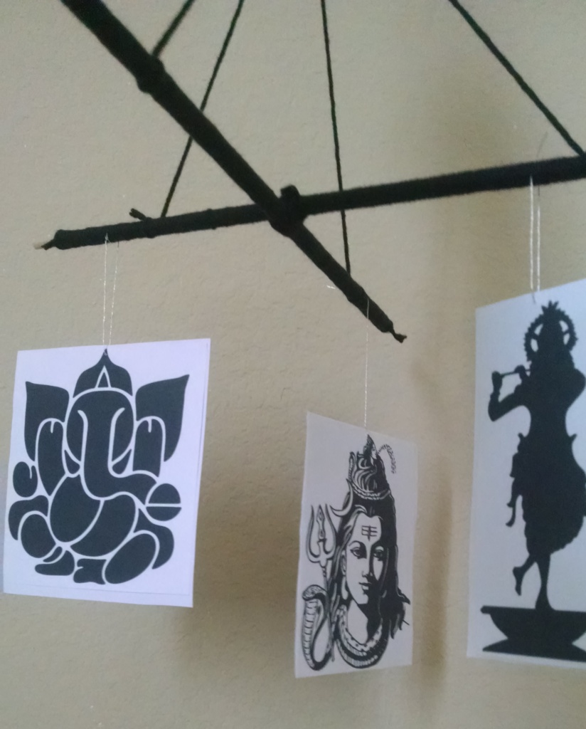 Montessori Inspired Infant Mobile Hindu deities